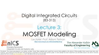 VLSI - Kahoot for Lecture 3: MOSFET Models (Sections a-d)