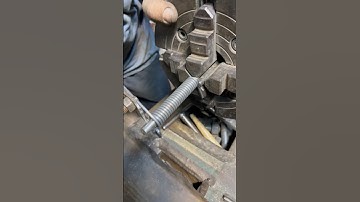 Crafting a Simple Window Spring on Vintage Lathe | Iron Wire Spring Making #shorts