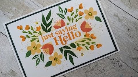 How to mask a sentiment and stamp behind it using Stampin Up Masking Paper Simply Fabulous stamps
