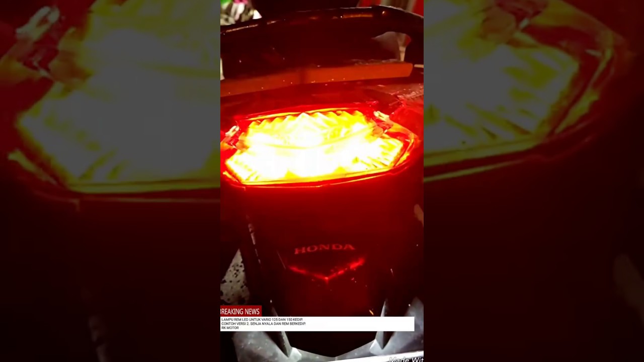 LAMPU REM LED VARIO 125 DAN 150 VERSI DUA RK MOTOR YouTube