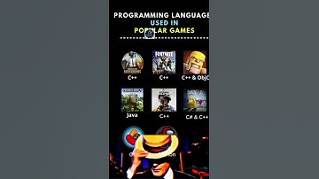 Programming Language Used In Popular games | #shorts #viralshorts