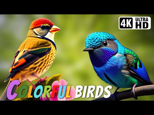 The Most Colorful Birds in the World | Breathtaking Nature & Wonderful Birds Songs | Stress Relief class=