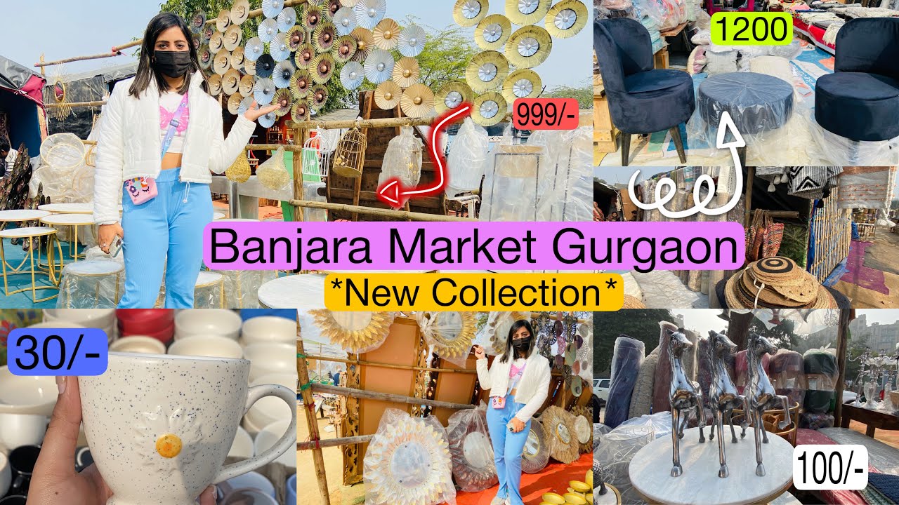 Banjara Market gurgaon Latest collection 2022| Cheapest home decor & furniture market #banjaramarket