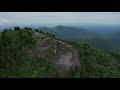 Drone Aerial Tour of Blue Ridge Mountains, near Sam Knob and Devil's Courthouse, North Carolina