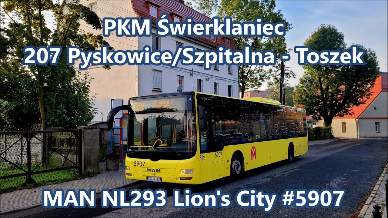 PKM Świerklaniec - linia 207, MAN NL293 Lion's City #5907