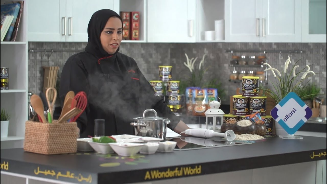 الحلقة الرابعة ( 4 ) : شوربة  كويكر بالخضار والدجاج على طريقة الشيف تسنيم النصرالله (ليلى ديلايت)