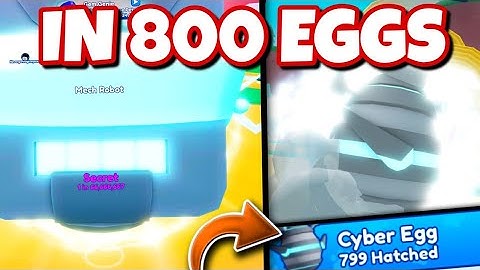I HATCHED THE MECH ROBOT Secret IN 800 EGGS Bubblegum Simulator Infinity