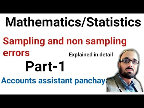 Sampling and non Sampling errors.| Explained. - YouTube