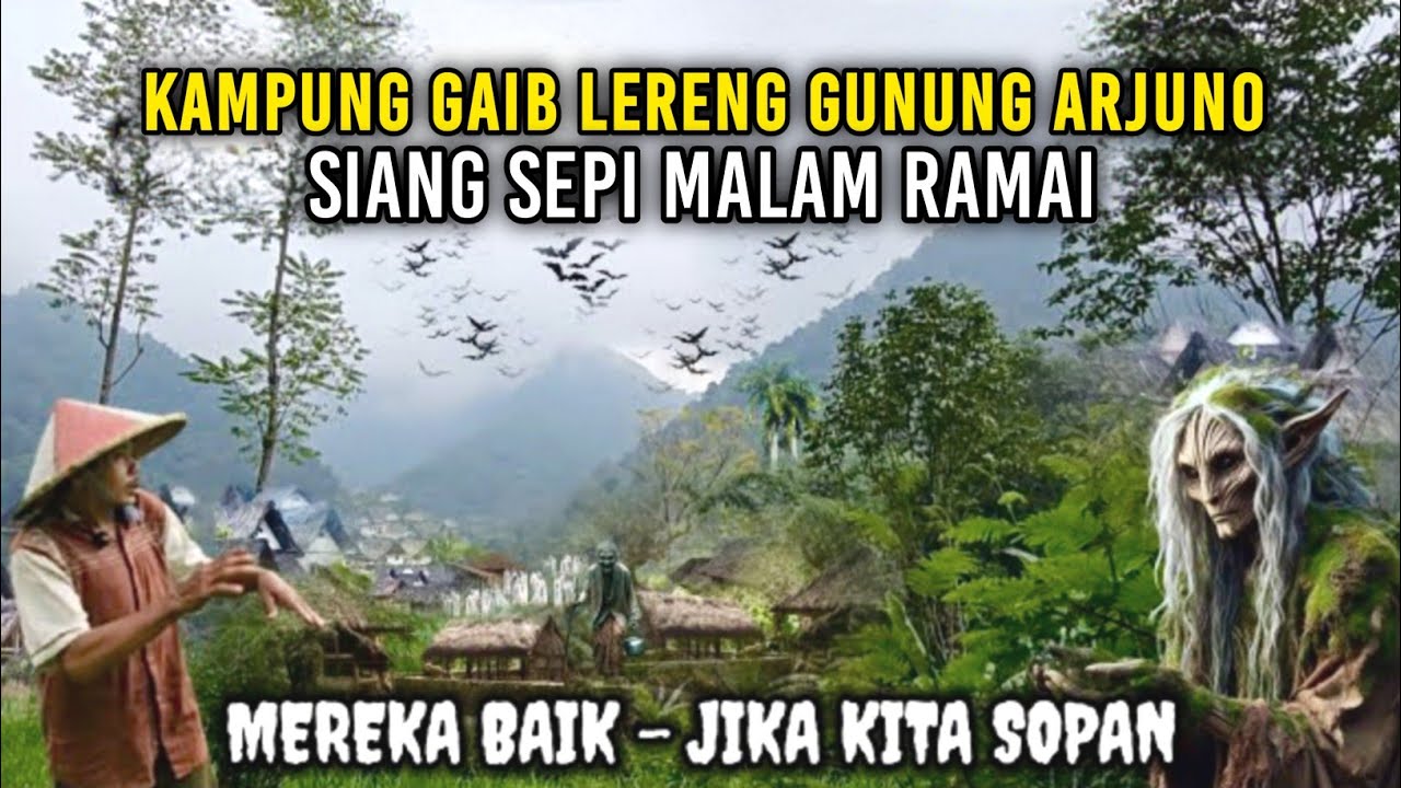 Ngeri !! Kampung Gaib lereng Gunung Arjuno siang sepi malam ramai