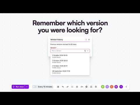 Feature Spotlight: Upgraded Make Scenario version control