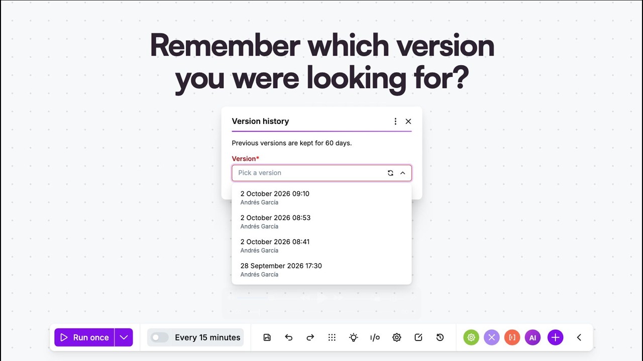 Feature Spotlight: Upgraded Make Scenario version control