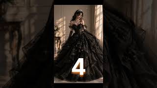 🖤 Black Princess Gown ✨ Stunning Look #Shorts #viral #wedding
