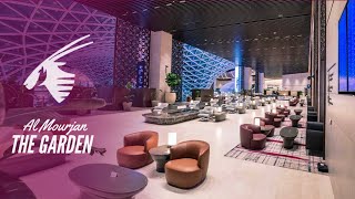 Qatar Airways' LUXURIOUS NEW Lounge! | Al Mourjan Business Lounge The Garden