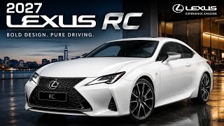 2027 Lexus RC – The Ultimate Luxury Sports Coupe! | First Look, Design & Performance