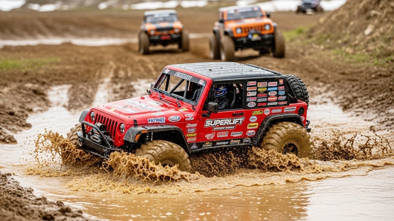 🔴 RC Monster Trucks Swamped in Mud: Unstoppable Off-Road Action!