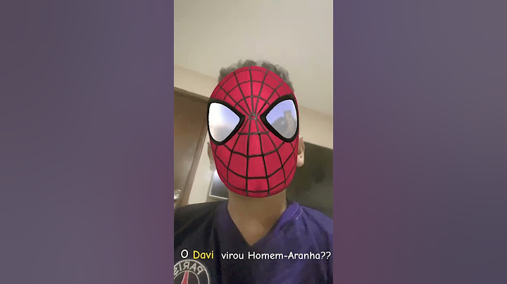 O Davi virou Homem-Aranha??