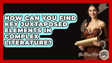 How Can You Find Key Juxtaposed Elements In Complex Literature? - The Prose Path