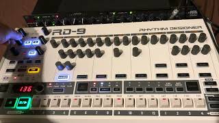 Behringer RD-9 + dbx 166XL - Gate, Compressor, Limiter test(no talking)