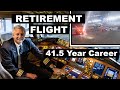 Keith Graham's Retirement Flight with United Airlines (41.5 Year Career)
