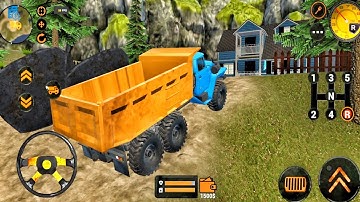 Backhoe Loader JCB Simulator Gameplay - Indian Vehicles JCB Truck Driving - Android Gameplay
