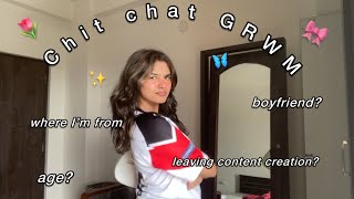 Chit chat GRWM | answering your questions ♡