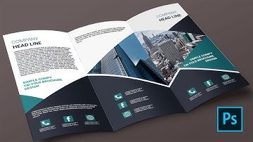 Tri-fold Brochure design in Adobe photoshop cc bangla tutorial (a-z) #photoshop_tutorial #graphics