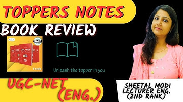 Toppersnotes book review UGC NET ENGLISH SUBJECT