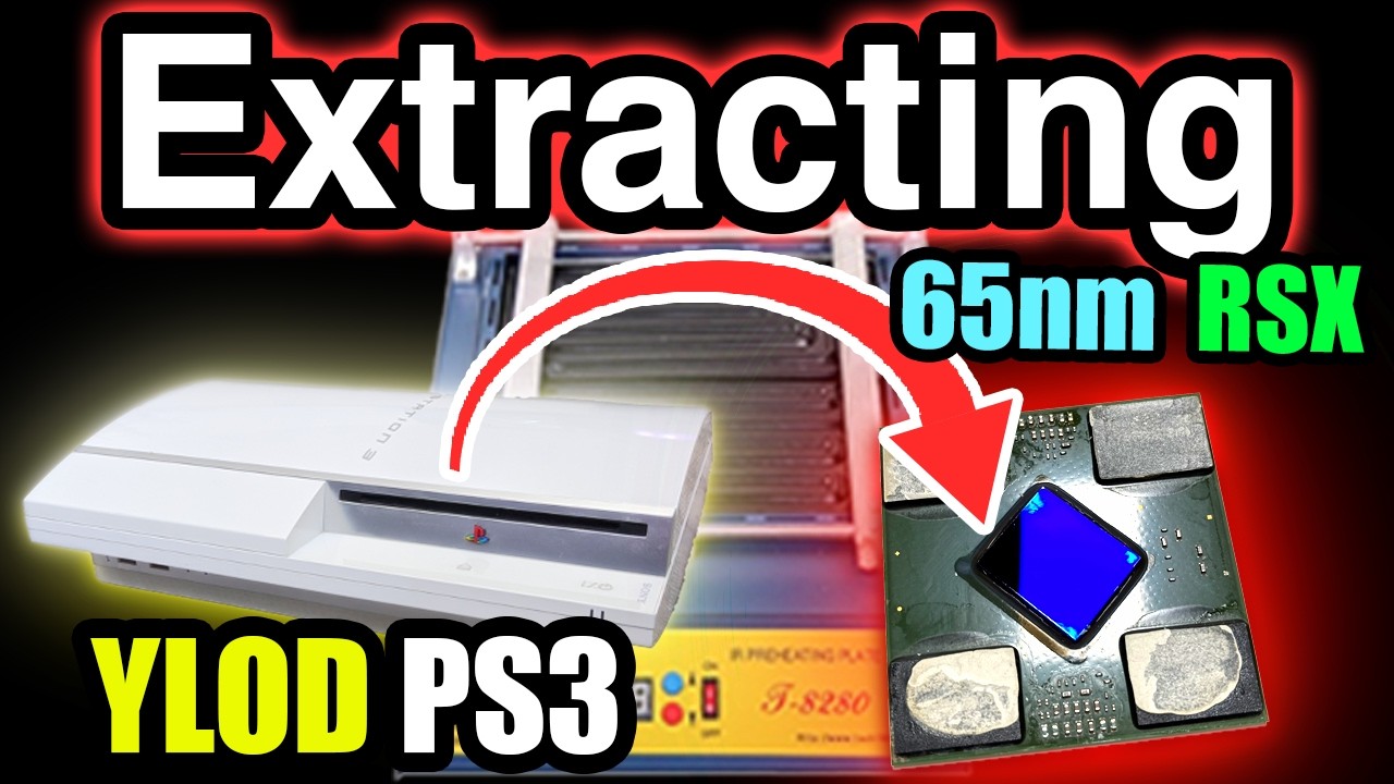 Harvesting 65nm RSX for Frankenstein mod - YouTube