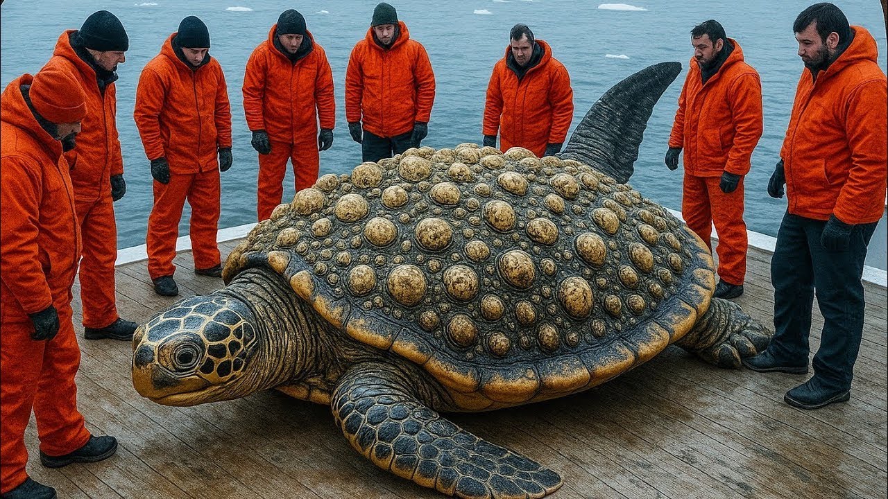 Giant Sea Turtle Rescue Caught on Camera | Barnacle Removal Mission at Sea