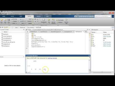 Generating X/Y plot in MATLAB