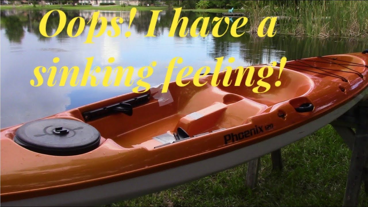 What was I thinking? I bought a cheap Kayak, of course it sinks, duh! Let's get it fixed.