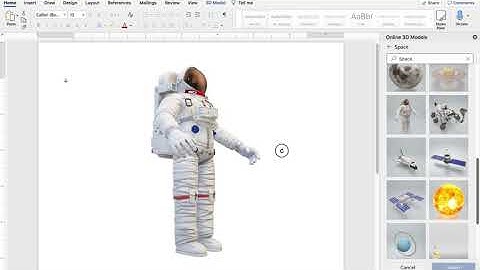 Microsoft Word 3D Model moving on mac airbook
