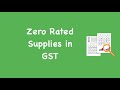 Zero Rated Supplies Under Sales Tax Act, 1990 | Zero Rated Supplies in Sales Tax | Fifth Schedule