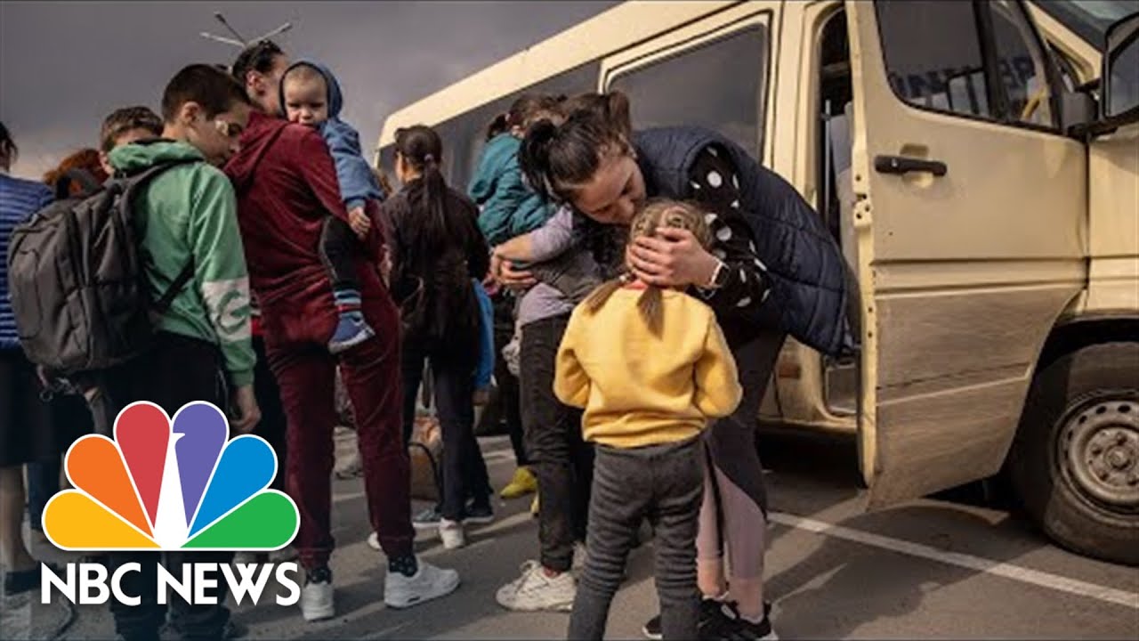Ukrainian Evacuees From Mariupol Arriving In Zaporizhzhia