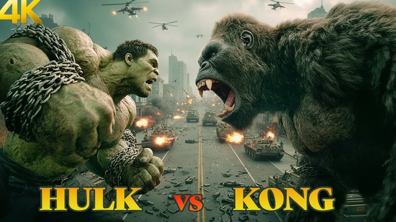 King Kong vs Hulk | Epic Monster Fight | Plane Crash & Jungle Battle | 4K 
