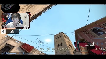 m0NESY shows 200iq short smoke on mirage