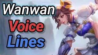 Wanwan all voice lines and quotes with English Subtitles - Oriental Fighters | Mobile Legends