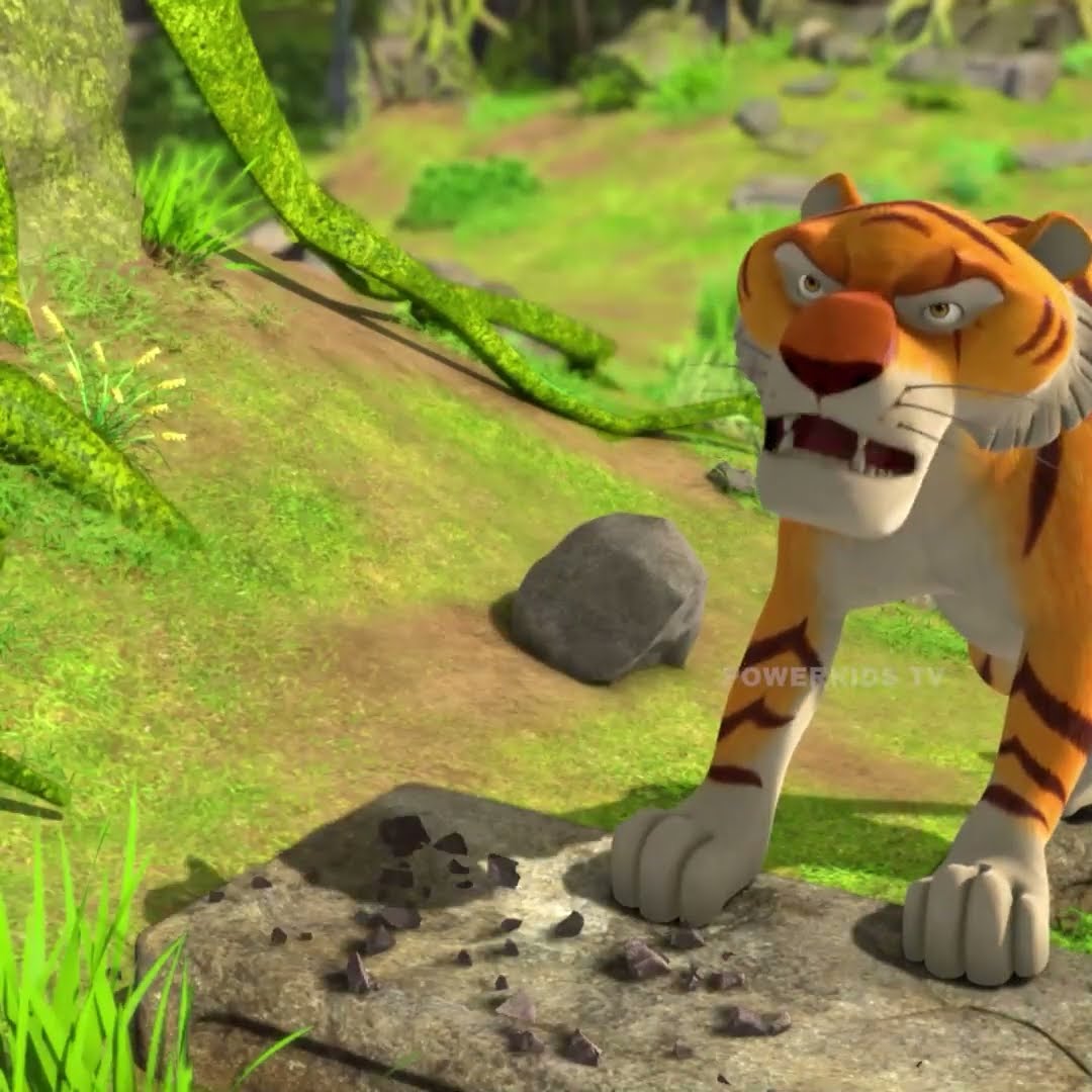 sher khan aaga !  #powerkidsshorts #junglebook #mowgli #junglebookinhindi #baloo