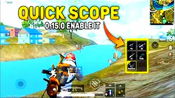 Quick Scope In Pubg Mobile Lite | Pubg Mobile Lite 0.15.0 Quick Scope | Enable It by helptrick lite