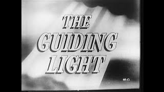 The Guiding Light 1953. CBS Network. Soap opera sponsored by Crisco and Ivory Soap.