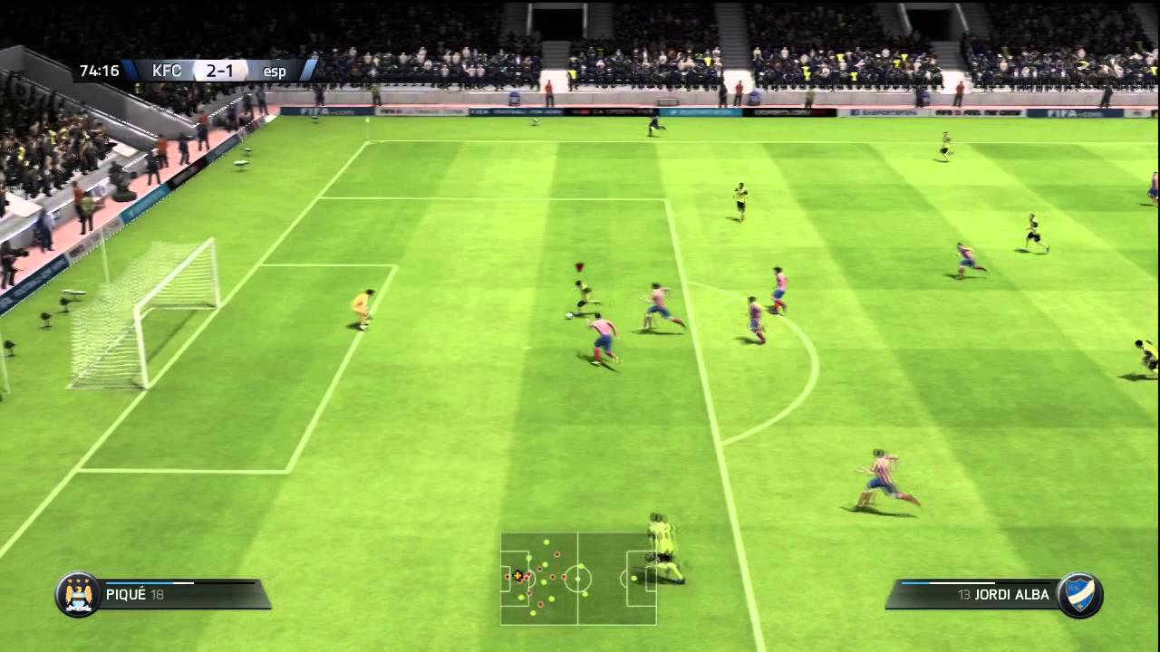 Fifa 15 || Jordi Alba crazy 100 yard run and goal!