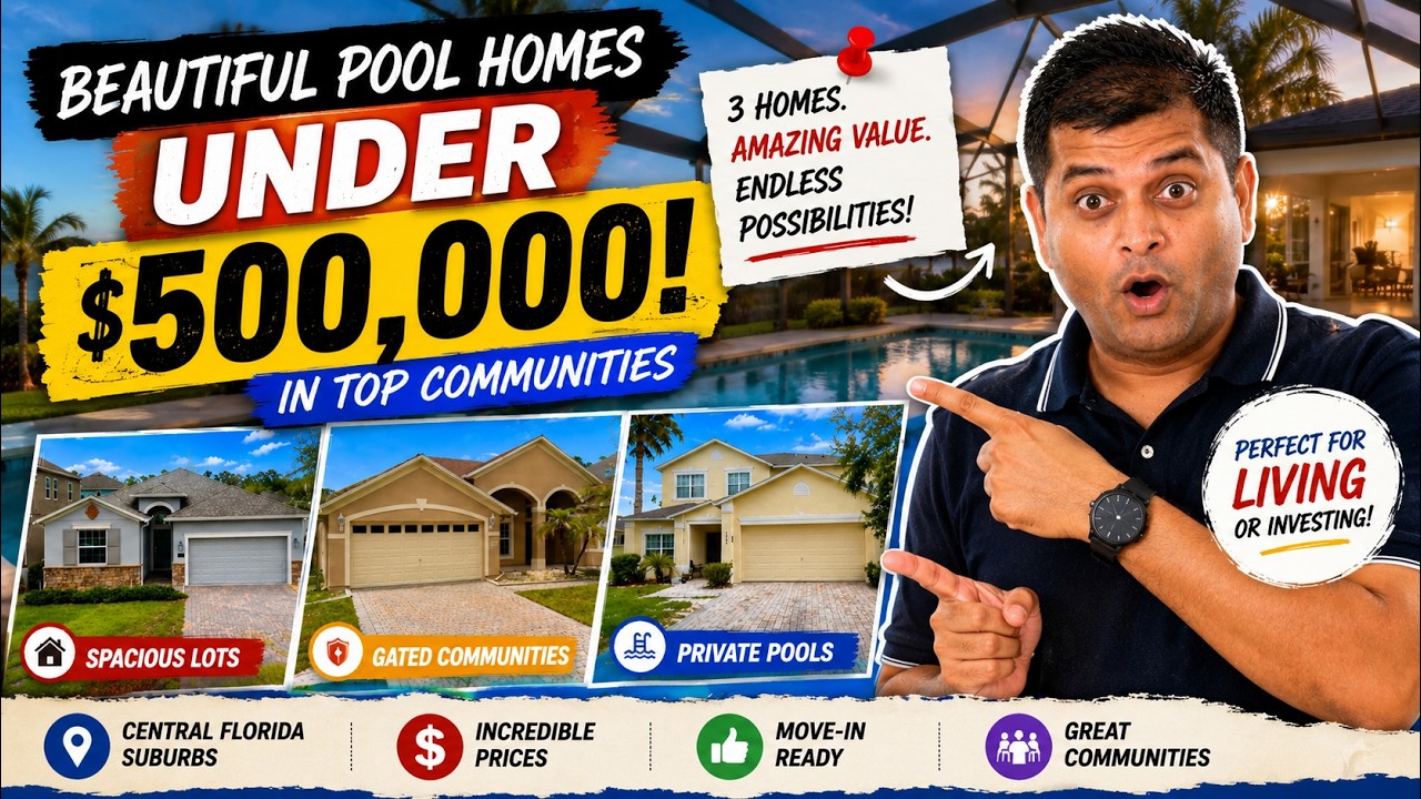 Don't Buy New Until You See These Pool Homes Under $500K!