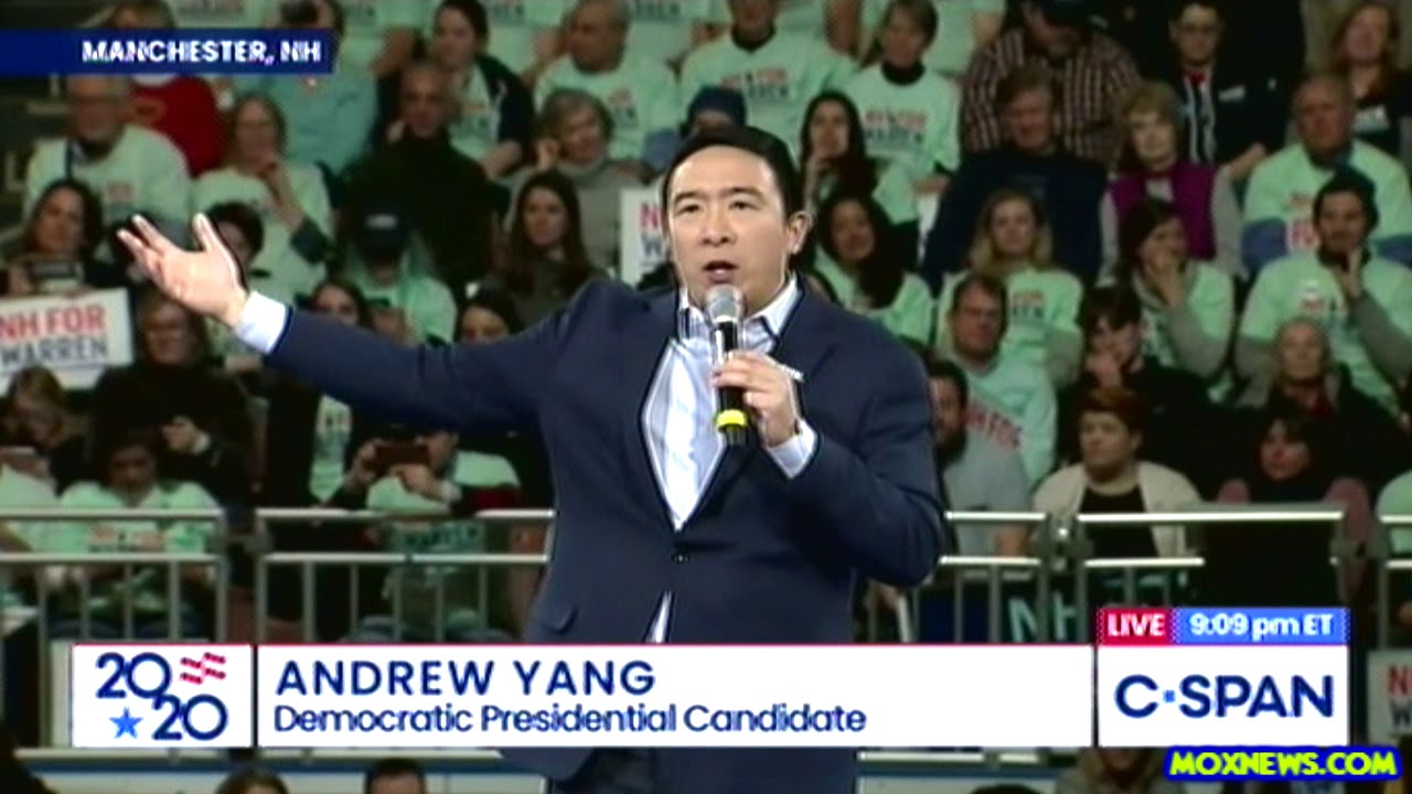 Andrew Yang "We Should Give Every American $1,000 Dollars A Month From ...