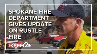 RAW: Spokane fire officials share new details on Rustle Fire near Finch Arboretum