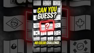 Guess the Flag Without Colors | 3 Sec Challenge 🌍 #Shorts #guesstheflag