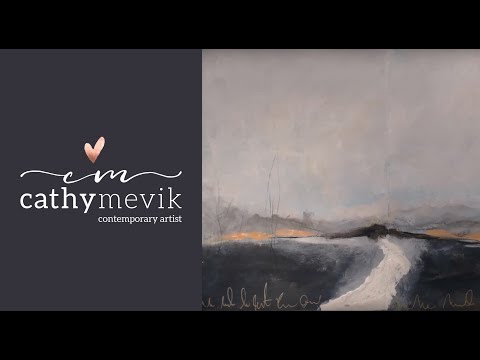 Art journal tutorial - Abstract landscape painting (Easy to follow)