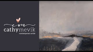 Art journal tutorial - Abstract landscape painting (Easy to follow)