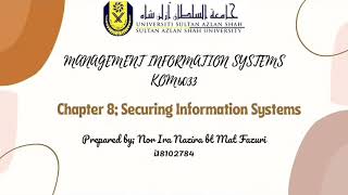 USAS: MANAGEMENT INFORMATION SYSTEMS CHAPTER 8