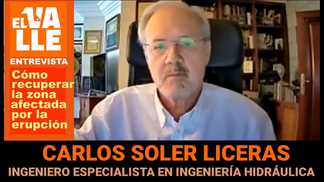El ingeniero Carlos Soler expone sus ideas para recuperar la zona afectada por la erupción volcánica