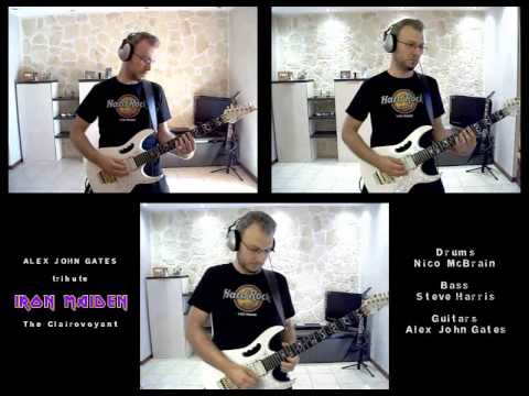 iron maiden the clairvoyant guitar cover